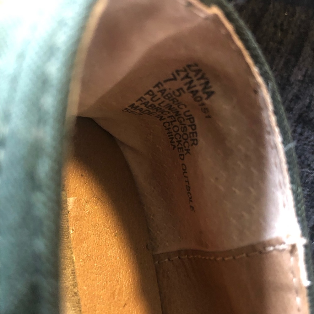 Zara Olive Green Casual Sneakers